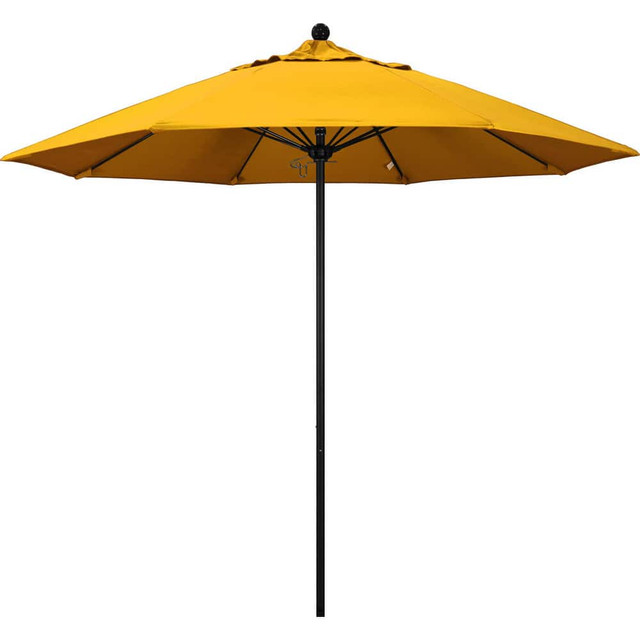 California Umbrella 194061627754 Patio Umbrellas; Fabric Color: Yellow ; Base Included: No ; Fade Resistant: Yes ; Diameter (Feet): 9 ; Canopy Fabric: Pacifica