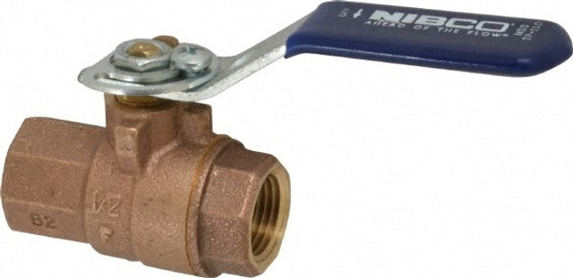 NIBCO NL95I06 Standard Manual Ball Valve: 1/2" Pipe, Full Port