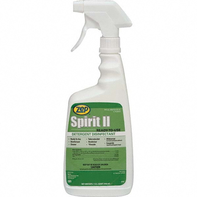 ZEP 067909 All-Purpose Cleaner: 1 qt Bottle, Disinfectant