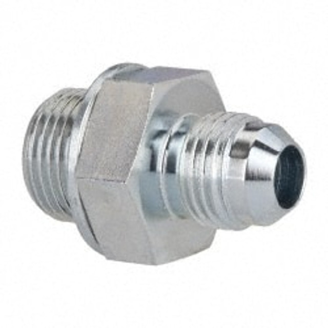 Voss JB 0606 Industrial Pipe Adapter: 9/16-18 x 3/8" Male Thread, MJIC x MBSPP