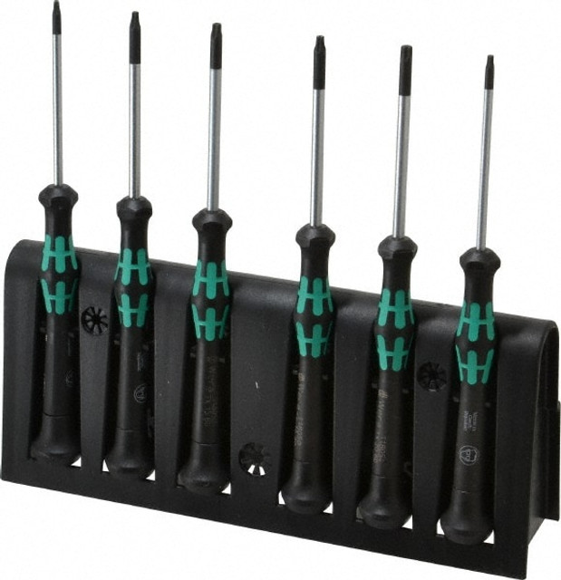 Wera 05118154001 6 Piece T7 to T20 Micro Handle Torx Driver Set