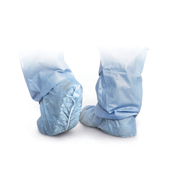 MEDLINE INDUSTRIES, INC. CRI2003-100 Medline Polypropylene Non-Skid Shoe Covers, XL, Blue, Case Of 100 MEDLINE INDUSTRIES, INC. CRI2003-100 Medline Polypropylene Non-Skid Shoe Covers, XL, Blue, Case Of 100