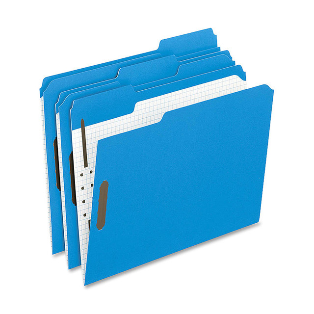 ESSELTE CORP 21301 Oxford 1/3-Cut Color Fasteners Folders, Letter Size, Blue, Box Of 50 ESSELTE CORP 21301 Oxford 1/3-Cut Color Fasteners Folders, Letter Size, Blue, Box Of 50