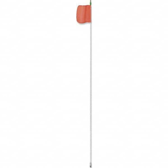 Checkers FS12XL-O Marking Flags; Type: Warning Whip Flag w/Light ; Message or Pattern: Reflective X ; Color: Orange; Silver ; Color: Orange; Silver ; Overall Height (Inch): 144 ; Overall Height (Feet): 12.00