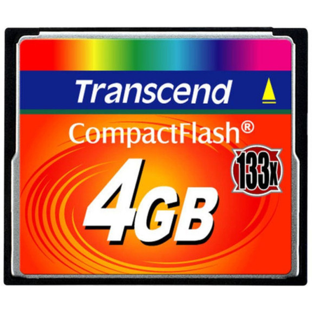 TRANSCEND INFORMATION INC. Transcend TS4GCF133  4GB CompactFlash Card (133x) - 4 GB