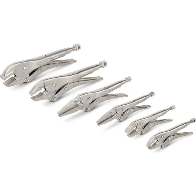 Tekton PLK99903 Pliers Set: 6 Pc, Locking Pliers