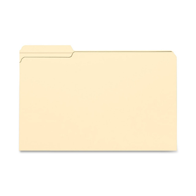 SMEAD MFG CO 15335 Smead File Folders, Reinforced Tab, 1/3 Cut, Left Position, Legal Size, Manila, Box Of 100