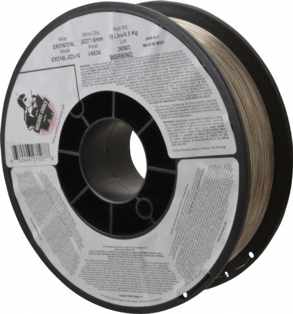 Welder's Choice 59802637 MIG Welding Wire: ER316L, 0.0230" Dia, Stainless Steel