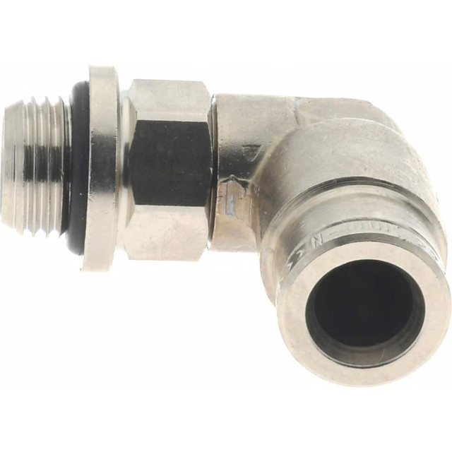 Norgren 102470618 Push-To-Connect Tube to Male & Tube to Male BSPP Tube Fitting: 90 ° Swivel Elbow Adapter, 1/8" Thread