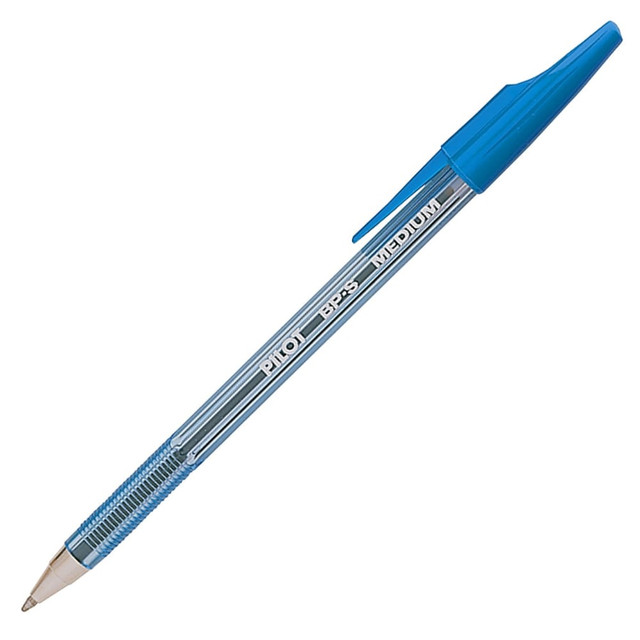 PILOT CORPORATION OF AMERICA Pilot 36711  Better Ballpoint Pens, Medium Point, 1.0 mm, Blue Barrel, Blue Ink, Pack Of 12