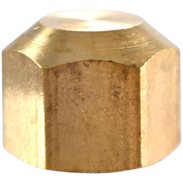 CerroBrass P-N5-10 Brass Flared Tube Cap: 5/8" Tube OD, 45 ° Flared Angle