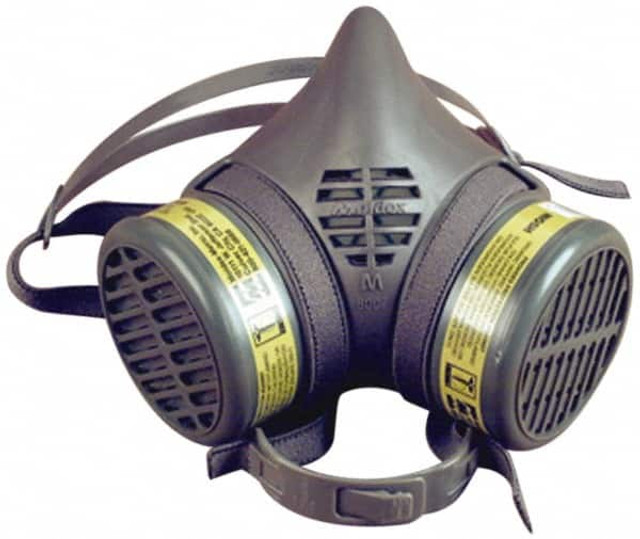 Moldex 8603 Half Facepiece Respirator with Cartridge: Large, Thermoplastic Elastomer, Snap-In