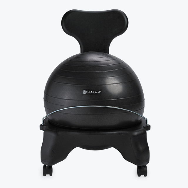 GAIAM 05-62215  Classic Balance Ball Chair, Gray