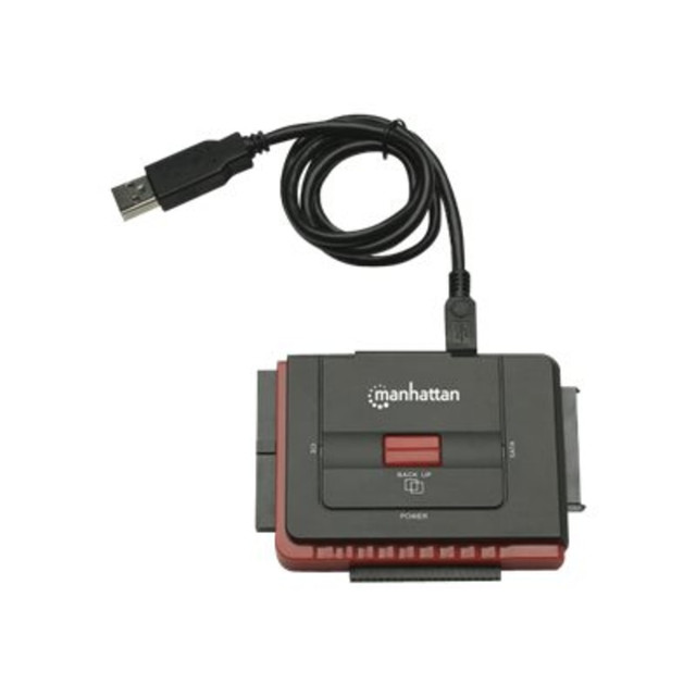 INTRACOM USA, INC. 179195 Manhattan 3-in-1 Hi-Speed USB to SATA/IDE Adapter