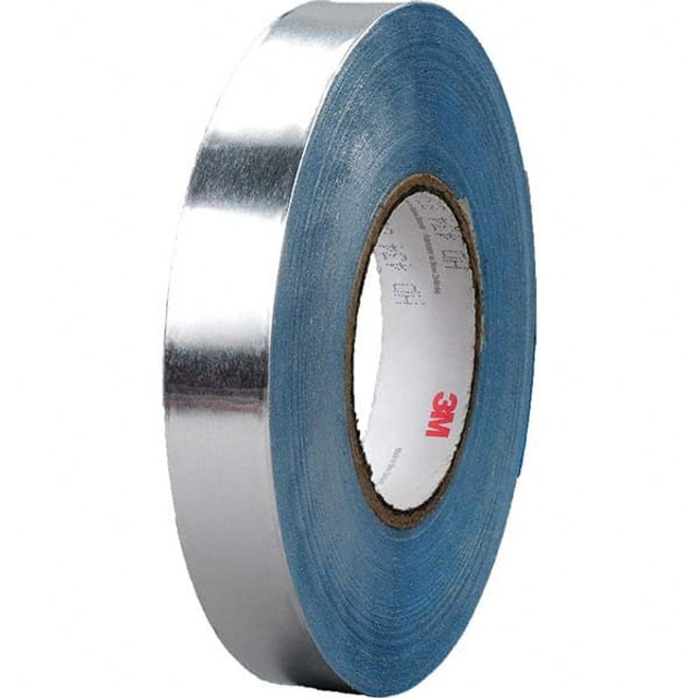 3M Silver Aluminum Foil Tape: 36 yd Long, 2" Wide, 12 mil Thick 7000049121