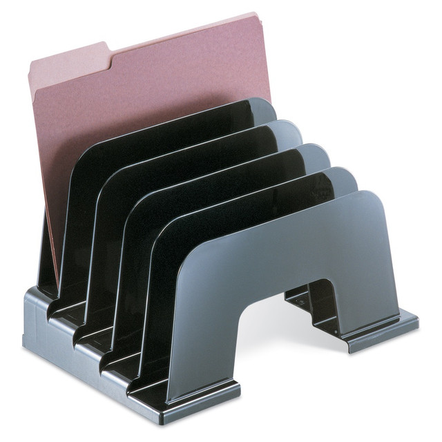 OFFICEMATE INTERNATIONAL CORP. OD10406 Office Depot Brand 30% Recycled Large Incline Desktop Sorter, Black OFFICEMATE INTERNATIONAL CORP. OD10406 Office Depot Brand 30% Recycled Large Incline Desktop Sorter, Black