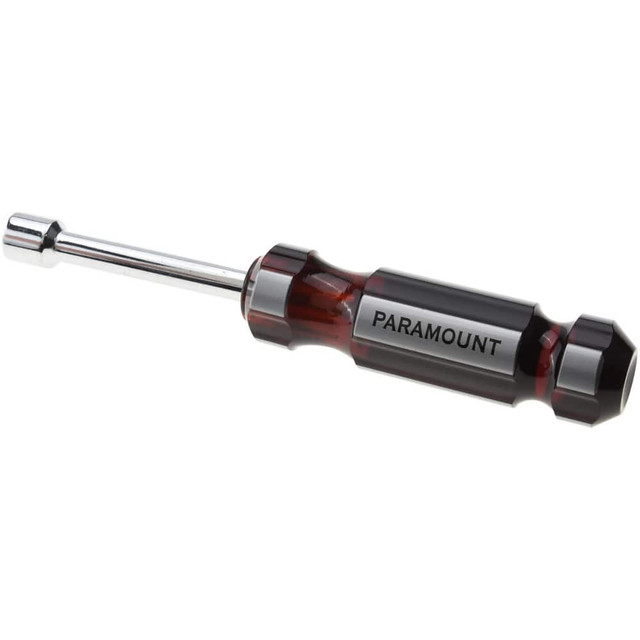 Paramount PAR-J8716NT Nut Driver: 7/16" Drive, Hollow Shaft, Color-Coded Handle, 7-1/8" OAL