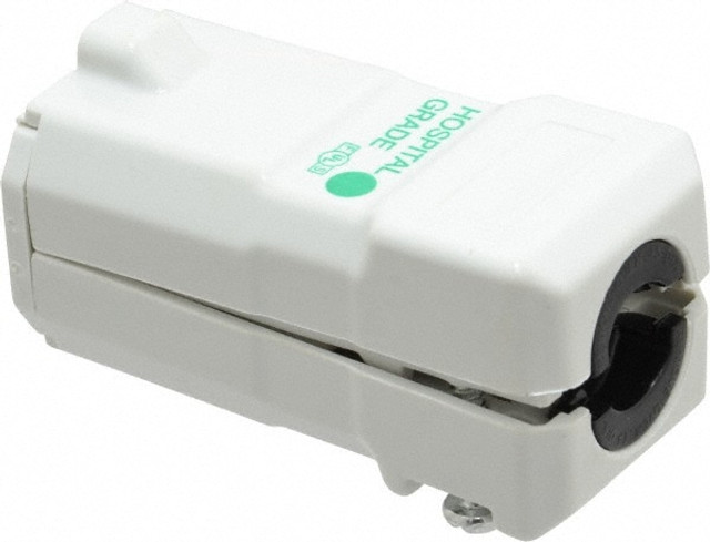 Hubbell Wiring Device-Kellems HBL8119V Straight Blade Connector: Hospital, 5-15R, 125VAC, White