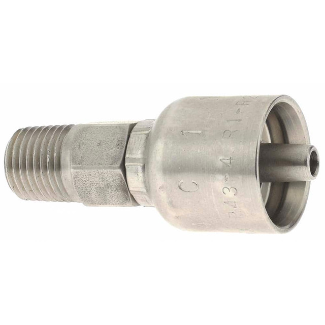 Parker PP-00208 Hydraulic Hose Male Rigid Fitting: 4 mm, 1/4-18