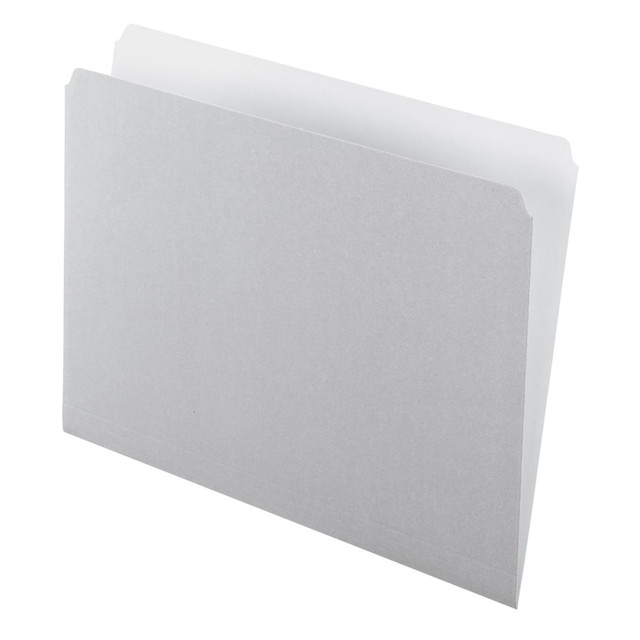 ESSELTE CORP 152GRA Pendaflex Straight-Cut Color File Folders, Letter Size, Gray, Box Of 100 ESSELTE CORP 152GRA Pendaflex Straight-Cut Color File Folders, Letter Size, Gray, Box Of 100