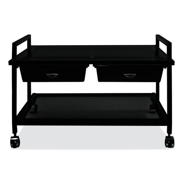 VERTIFLEX PRODUCTS VF95530 Underdesk Machine Stand with Drawers, 25.3w x 15.8d x 15.4h, Black