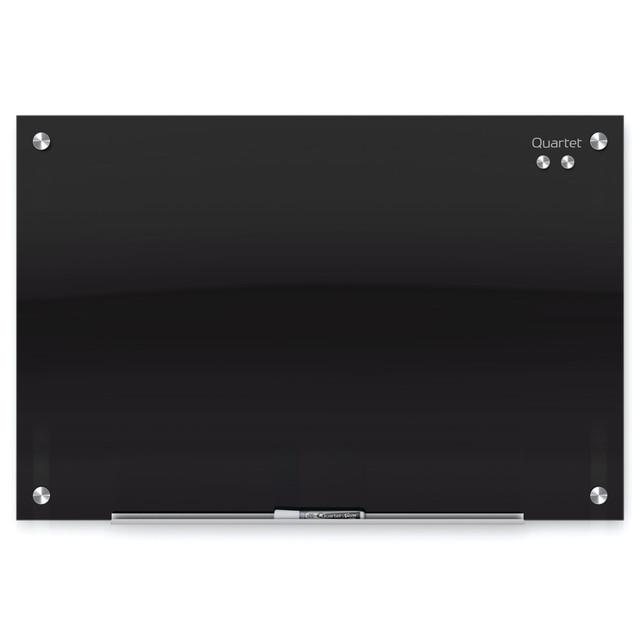 ACCO BRANDS USA, LLC G7248B Quartet Infinity Magnetic Glass Marker Unframed Whiteboard, 72in x 48in, Black ACCO BRANDS USA, LLC G7248B Quartet Infinity Magnetic Glass Marker Unframed Whiteboard, 72in x 48in, Black