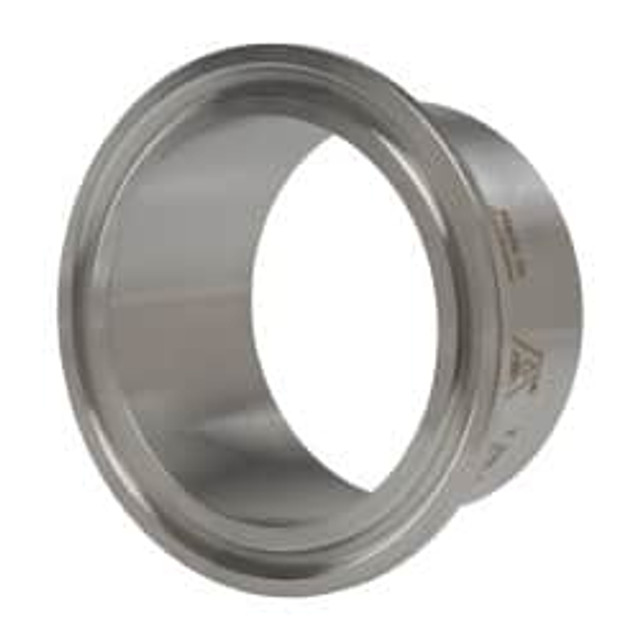 VNE EG14AM7-6L2.0 Sanitary Stainless Steel Pipe Welding Ferrule: 2", Clamp Connection