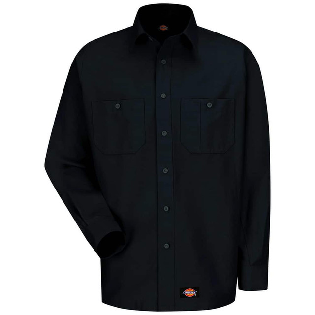 Dickies WS10BK RG 3XL Shirts; Garment Style: Long Sleeve Regular ; Garment Type: General Purpose ; Size: 3X-Large ; Material: Cotton; Polyester ; Chest Size (Inch): 54-56 ; Material Weight (oz.): 5.2500