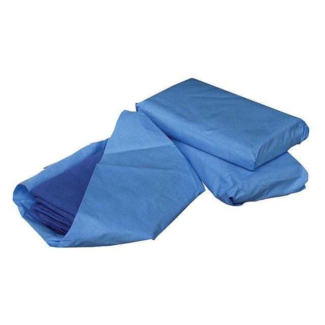 MEDLINE INDUSTRIES, INC. MDT2168284 Medline Sterile Disposable Surgical Towels, 17in x 27in, Blue, 4 Towels Per Pack, Case Of 20 Packs MEDLINE INDUSTRIES, INC. MDT2168284 Medline Sterile Disposable Surgical Towels, 17in x 27in, Blue, 4 Towels Per Pack, Case Of 20 Packs