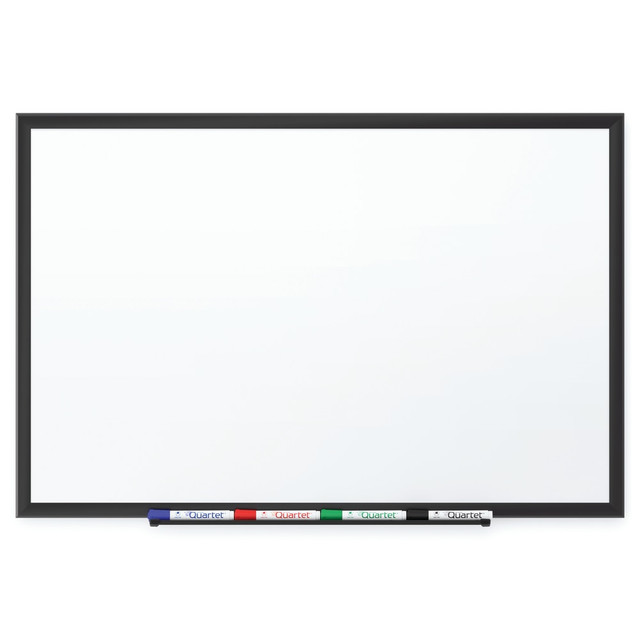 ACCO BRANDS USA, LLC 2547B Quartet DuraMax Porcelain Magnetic Dry-Erase Whiteboard, 72in x 48in, Aluminum Frame With Black Finish