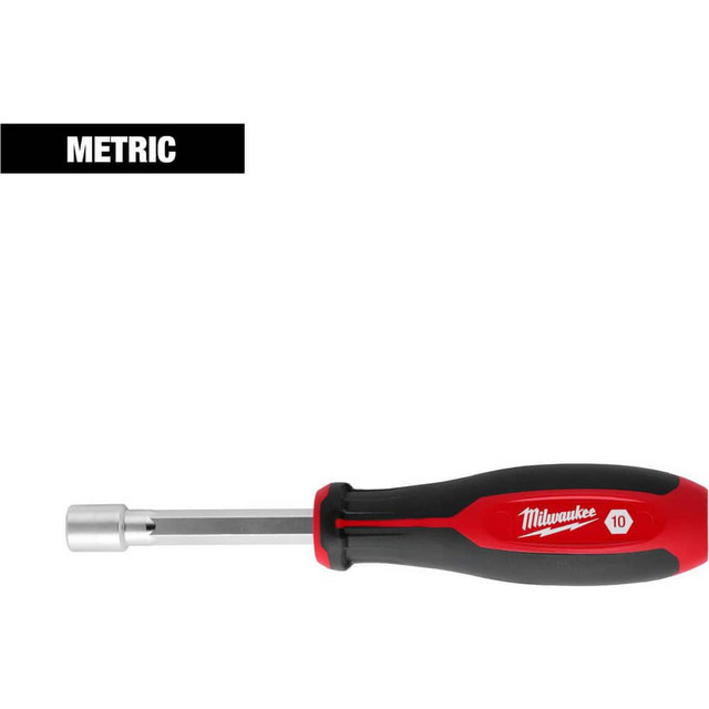 Milwaukee Tool 48-22-2466 Nutdrivers; Tool Type: Nut Driver ; Size (Mm - 4 Decimals): 10.0000 ; Shaft Type: Hollow ; Shaft Length: 7.5000 ; Overall Length (Decimal Inch): 7.5000 ; Handle Type: Tri-Lobular