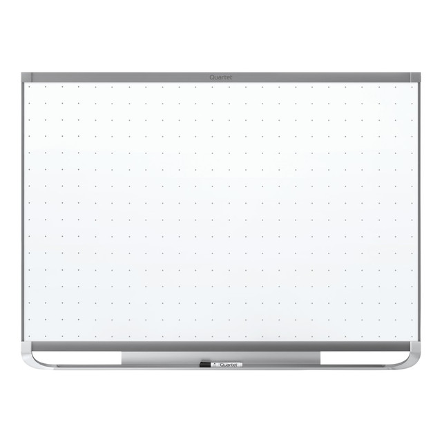 ACCO BRANDS USA, LLC TEM544G Quartet Prestige Total Erase 2 Magnetic Unframed Dry-Erase Whiteboard, 48in x 36in, Graphite Aluminum Frame