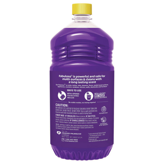 COLGATE PALMOLIVE, IPD. Fabuloso® 53041 Multi-use Cleaner, Lavender Scent, 56 oz Bottle