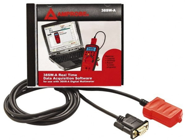 Amprobe 38SW-A Software & Cable: Use with Amprobe 38XR-A Meter