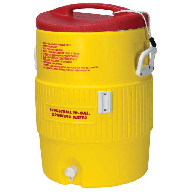 IGLOO PRODUCTS CORPORATION 385-48154 Igloo Heat-Stress Solution 10-Gallon Water Cooler, Red/Yellow