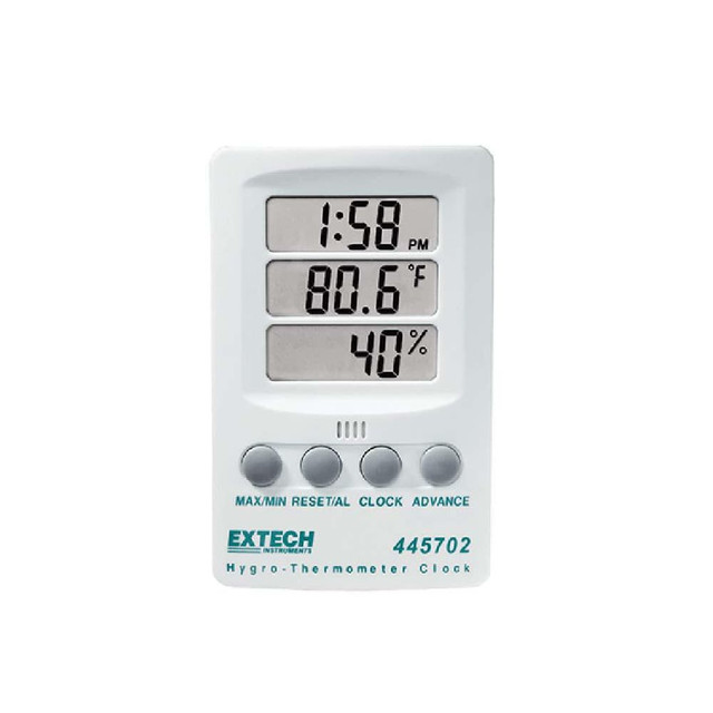 Extech 445702 Hygro-Thermometer Clock