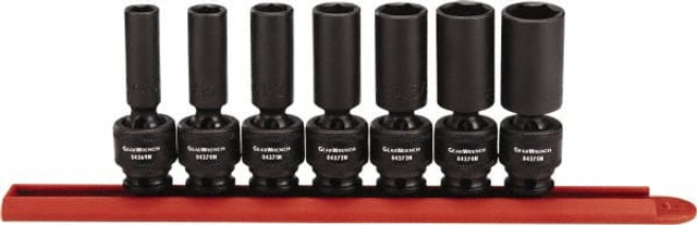 GEARWRENCH 84923N Deep Impact Universal Socket Set: 7 Pc, 3/8" Drive, 3/8 to 3/4" Socket