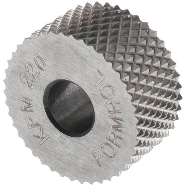 MSC KPM-220 Standard Knurl Wheel: 3/4" Dia, 90 ° Tooth Angle, 20 TPI, Diamond, High Speed Steel