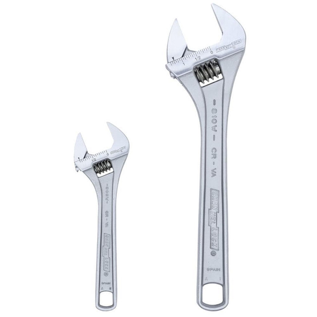 Channellock WS-2 Adjustable Wrench Set: 2 Pc, Inch