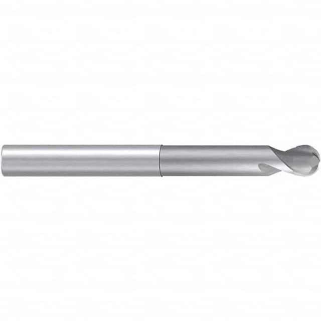 Emuge 2830.012 Ball End Mill: 2 Flute, Solid Carbide