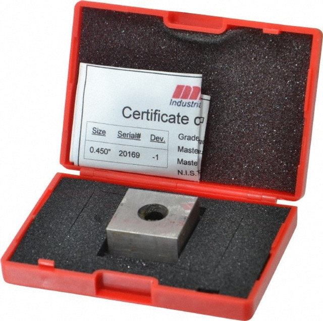 Value Collection 630-73456 Square Steel Gage Block: 0.45", Grade 0