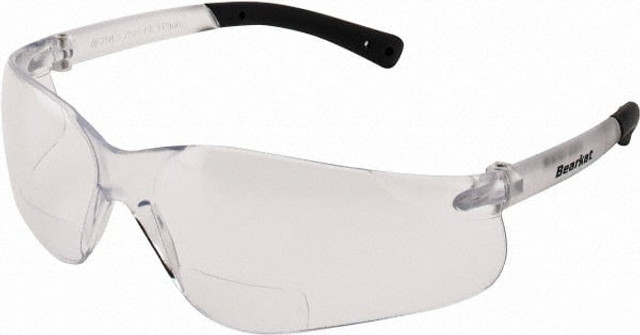 MCR Safety BKH15 Magnifying Safety Glasses: +1.5, Clear Lenses, Scratch Resistant, ANSI Z87.1+