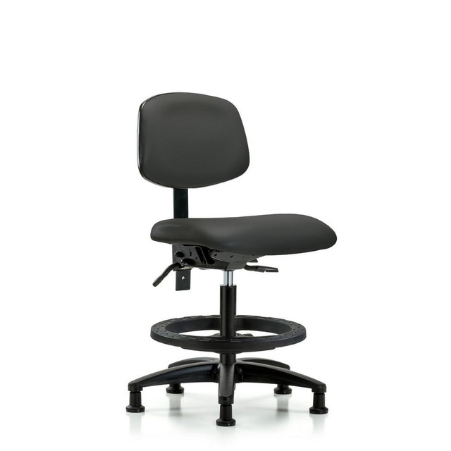 Blue Ridge Ergonomics MSC50223 Task Chair: Vinyl, Charcoal