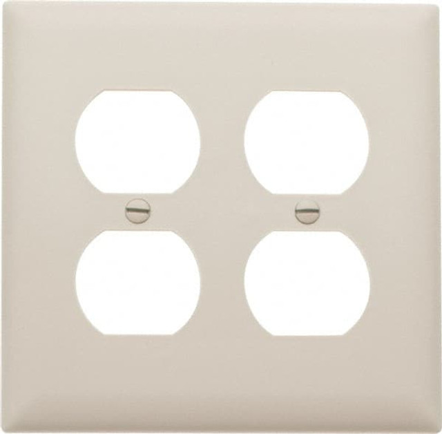 Pass & Seymour TP82LA 2 Gang, 4-11/16 Inch Long x 2-15/16 Inch Wide, Standard Outlet Wall Plate