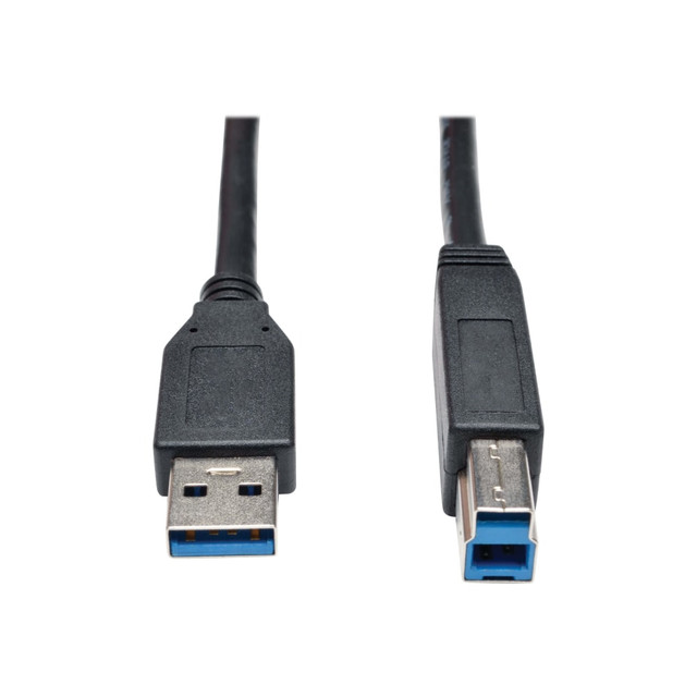 TRIPP LITE U322-010-BK Eaton Tripp Lite Series USB 3.2 Gen 1 SuperSpeed Device Cable (A to B M/M) Black, 10 ft. (3.05 m) - USB cable - USB Type B (M) to USB Type A (M) - USB 3.0 - 10 ft - black