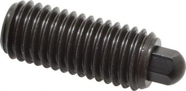 Vlier H62 Threaded Spring Plunger: 5/8-11, 1-1/2" Thread Length, 5/16" Projection