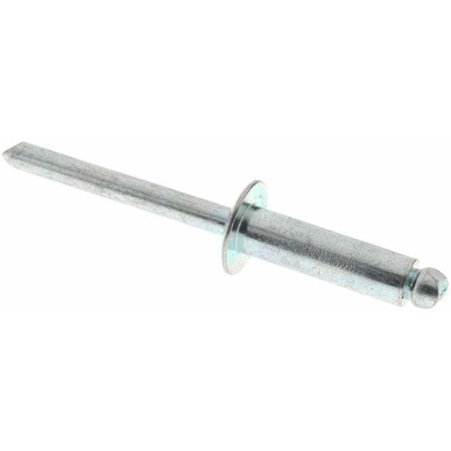 Value Collection C24677 Open End Blind Rivet: Size 810, Dome Head, Steel Body, Steel Mandrel