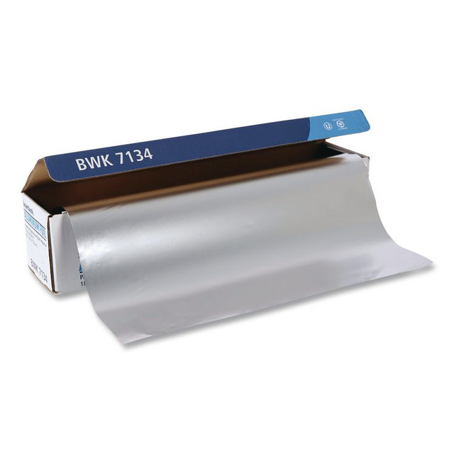 BOARDWALK 7134 Heavy-Duty Aluminum Foil Roll, 87 Gauge, 18" x 500 ft