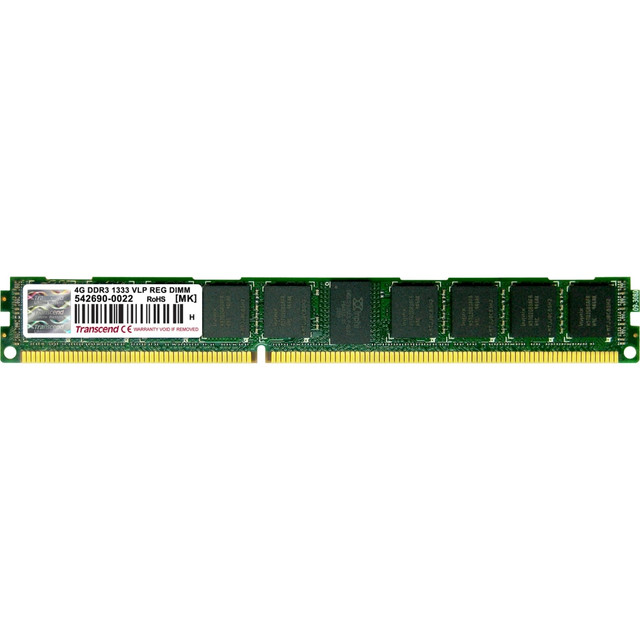 TRANSCEND INFORMATION INC. TS512MKR72V3NL Transcend 4GB DDR3 SDRAM Memory Module - For Server - 4 GB DDR3 SDRAM - 1333 MHz - ECC - Registered - 240-pin - DIMM