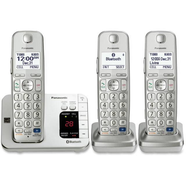 PANASONIC CORP OF NA KX-TGE263S Panasonic KX-TGE263S Link2Cell Bluetooth Cellular Convergence Solution with 3 Handsets